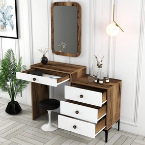 Lizbon 544 - Walnut, White