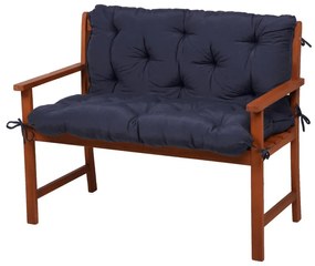 Sötétkék kerti székpárna szett padra, 2 db-os 50x100 cm Selby – Sun Garden