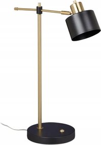 Retro asztali lámpa fekete &amp; arany relaxdays