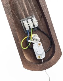 Brilagi - LED Fali lámpa COTTAGE 1xE14/40W/230V bükkfa/barna