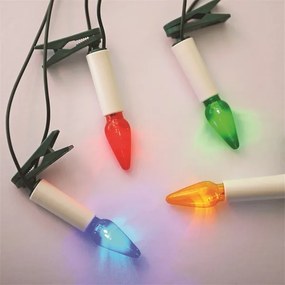 Karácsonyi lánc FELICIA 10,5 m 16xE10/14V/230V színes