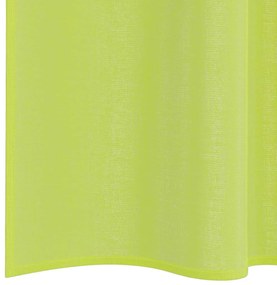 2 db almazöld fátyolfüggönyök rúd zsebekkel 140x260 cm