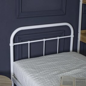 Fehér Fém Ágykeret. 90x200 cm PABLO