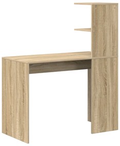 vidaXL Sonoma Tölgy Íróasztal Sonoma tölgy Forgácslap Standard Íróasztal