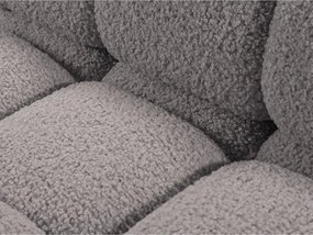 Világosszürke buklé moduláris sarokkanapé (jobb oldali) Bellis – Micadoni Home