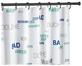 Fekete teleszkópos zuhanyfüggönyrúd, hossza 110 - 185 cm - Wenko