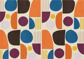 Vinil Tapéta Flizelin Geometriai Absztrakt Színes 368x254