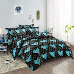 KASUGA türkiz mikroszálas ágyneműhuzat Ágyneműhuzat mérete: 70 x 90 cm | 140 x 200 cm