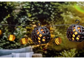 LED napelemes lánc 3,8m 8xLED/1,2V 600 mAh