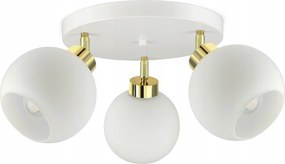 Mennyezeti Függő Lámpa Csillár Fehér Üveg Gömbök White Glass EG3 Led E27