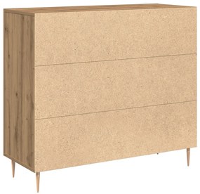 Oldalszekrény Artisan Tölgy 90x34x80 cm Iparilag Fab