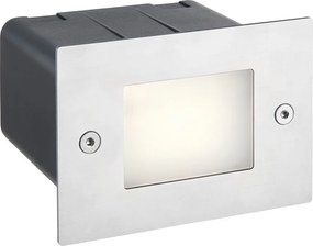 ENDON 75528 SEINA Kültéri Falba Építhető Lámpa Szálcsiszolt Acél LED IP44