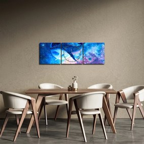 Kép - Űrbálna (órával) (90x30 cm)