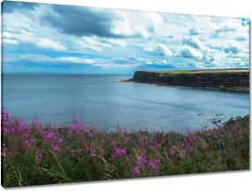 Vászonkép 90x60 Illatos tájkép sziklával