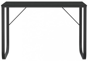 fekete forgácslap számítógépasztal 110 x 60 x 73 cm