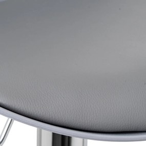 Szürke bőr utánzat állítható magasságú bárszék szett 2 db-os (ülésmagasság 56,5 cm) – Casa Selección