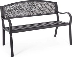 Antracitszürke fém kerti pad Lizette – Bizzotto