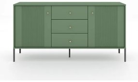 LUE komód, zöld/fekete