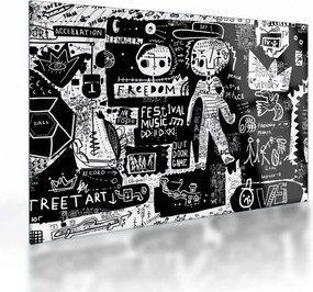 Üveg kép - Graffiti (70x50 cm)