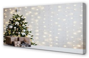 Canvas képek Karácsonyfa díszítés ajándék 100x50 cm
