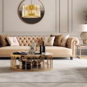 Csillár láncon RITZ 12xE14/40W/230V átm. 54 cm arany