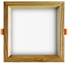 APLED - LED Lámpa SQUARE WOODLINE LED/12W/230V 4000K 17x17 cm kőris tömör fa