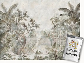 Fotótapéta Flizelina Grafika Trópusi Erdő Dzsungel Bézs Szépia 150x105 ragasztó