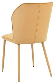 Sárga bársony étkezőszék szett 2 db-os Wilma – Støraa