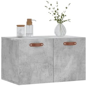 betonszürke szerelt fa faliszekrény 60 x 36,5 x 35 cm