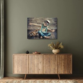 Kép - Fiatal pilóta (üvegen) (70x50 cm)