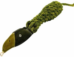 PafDog  Joe keselyű kutyajáték bőrből és pamut kötélből hanggal, 46 cm