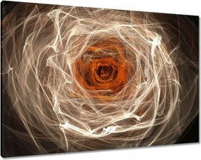 Vászonkép 100x70 Fraktál rózsa
