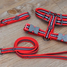 Windsor extra erős strapabíró kutya nyakörv &#8211; piros 4 méretben