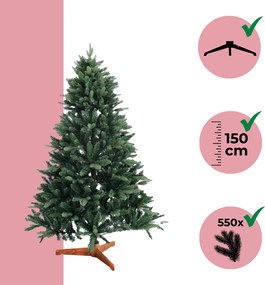 FROST műkarácsonyfa, 150cm, zöld Jurhan