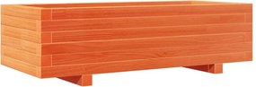 vidaXL viaszbarna tömör fenyőfa kerti virágláda 90 x 90 x 23 cm