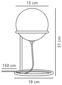 Nordlux - Asztali lámpa WILSON 1xG9/5W/230V fekete