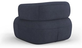 Sötétkék buklé fotel Jenny – Micadoni Home