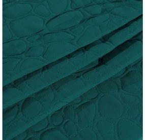 Türkiz ágytakaró STONE mintával Méret: 200 x 220 cm