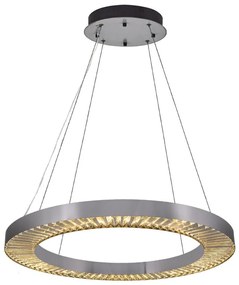 LED csillár kábelen JESI LED/85W/230V 3000K átm. 80 cm ezüst