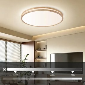 BRILAGI - Dimmelhető LED lámpatest MOLINA LED/100W/230V 3000-6000K tölgy átm. 80 cm +DO