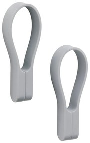 Világosszürke szilikon akasztó szett 2 db-os Loop – Zone