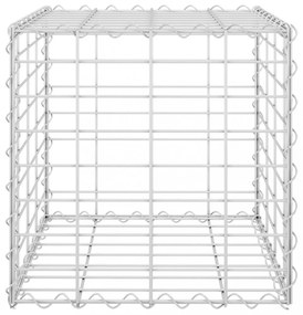 kocka alakú acélhuzal gabion magaságyás 40 x 40 x 40 cm