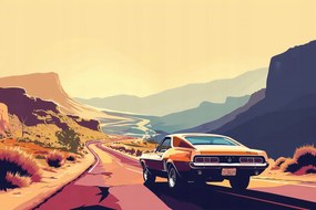 Poszter 91,5x61cm A lenyugvó nap útja