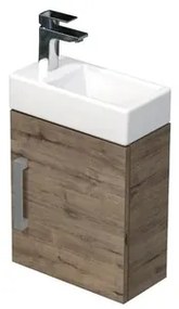 SAT Cube Way Fürdőszobaszekrény mosdóval 40x47,5x20 cm Wellington tölgy matt CUBE320401DDW