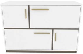 Konzolasztal Mares - White, Grey