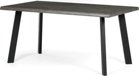 Étkezőasztal 160 × 90 cm MDF szürke tölgy GREY