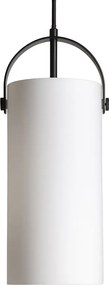 RENDL JULIETTA 31 závěsná opálové sklo/černá 230V LED E27 15W