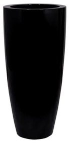 Dax virágcserép, fekete színű, többféle méretben - Pottery Pots méret: XL - 100 cm, ⌀ 47 cm