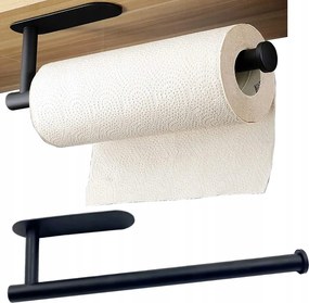 Konyhai Papírtörlő Tartó Fúrás Nélkül Fekete