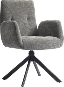 HOMCOM Kárpitozott fotel, kiegészítő fotel, modern dizájn, 60 x 61 x 88 cm, sötétszürke
